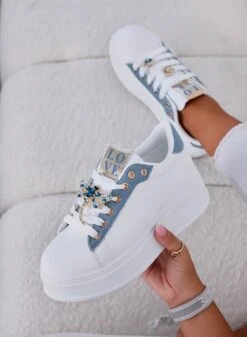 CELY - Sneakers Gioiello Blu Jeans Con Libellula -Negozio al dettaglio Alexoo 4 b4a1842d 4a3e 4baf 9061 206a39df00dd