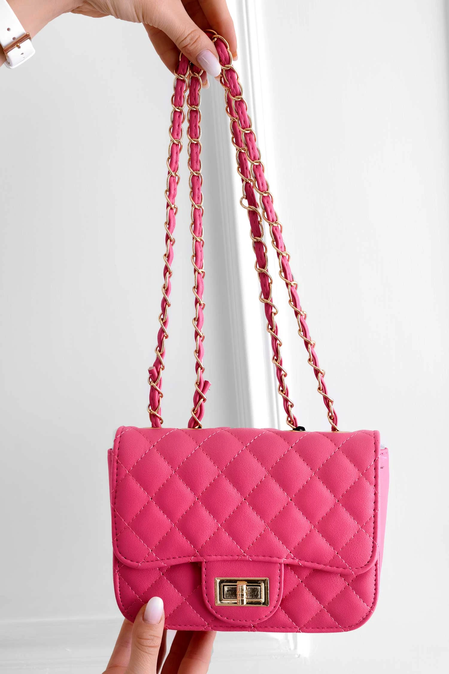 Borsa B224 Fuxia Trapuntata 2 Borsa B224 Fuxia Trapuntata - immagine 2