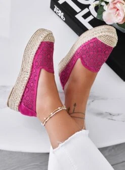 Espadrillas Fuxia Ricamate Con Zeppa -Negozio al dettaglio Alexoo 5 1d8f7f35 e814 4036 bf68 679d50266cd0