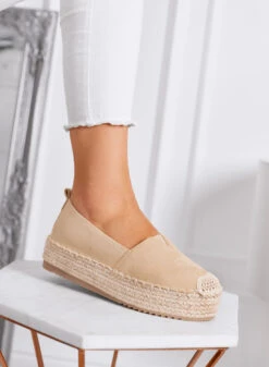 MAGDA - Espadrillas Platform Beige Con Punta Crochet E Suola In Corda -Negozio al dettaglio Alexoo 5 22e36463 0905 49b9 bcea f2add0e6a939