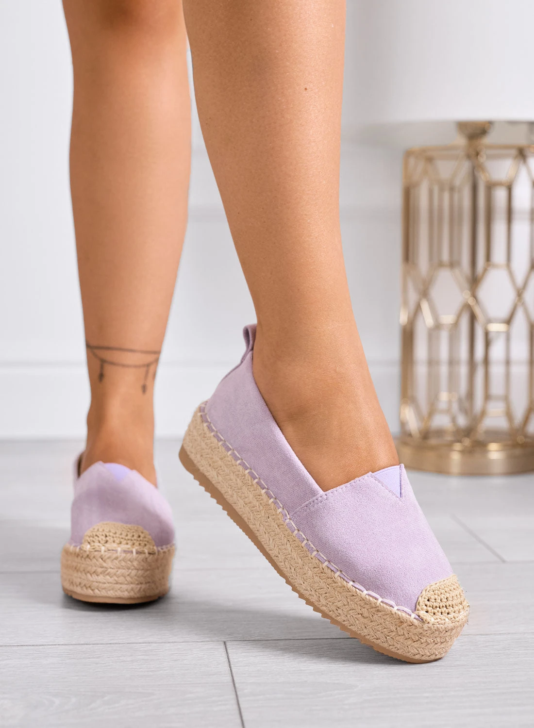MAGDA - Espadrillas Platform Lilla Con Punta Crochet E Suola In Corda 3 MAGDA - Espadrillas Platform Lilla Con Punta Crochet E Suola In Corda - immagine 3