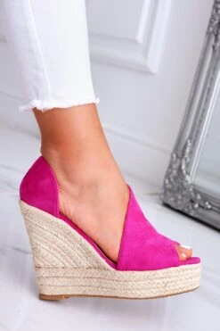 JOLIE - Sandali Espadrilles Alexoo Fuxia Con Zeppa In Corda -Negozio al dettaglio Alexoo 5 9ce3c853 b7c7 4729 a8bc b82c6e0828d6