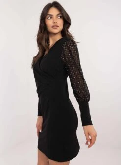 Abito Nero Con Maniche In Velo -Negozio al dettaglio Alexoo 5 ce7dda7f 267e 44a5 99b0 78d44c2b97ed