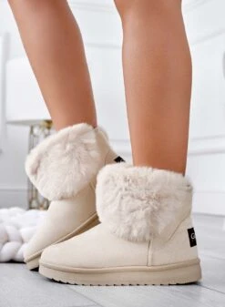 Stivaletti Beige Imbottiti In Ecopelliccia -Negozio al dettaglio Alexoo 5 dc4841f2 720b 4323 b122 789be386b87d