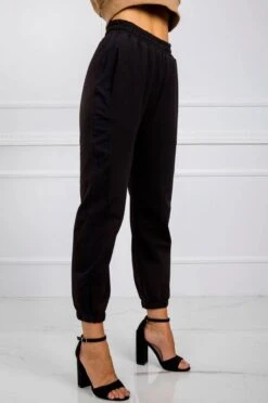 Pantalone Tuta Nero Con Molle