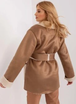 Giacca Fango In Montone Oversize Con Tasche A Contrasto -Negozio al dettaglio Alexoo 6 1e26140a b814 4f77 84c8 40ba81787a8c