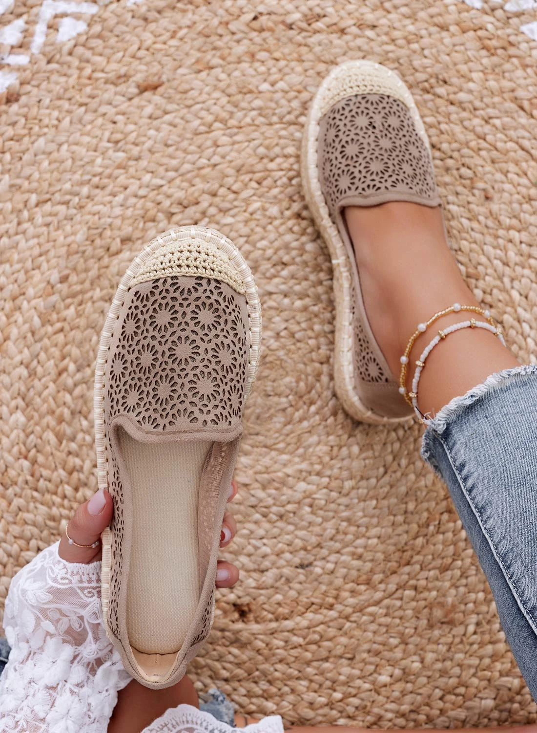 Espadrillas Fango Ricamate Con Zeppa 5 Espadrillas Fango Ricamate Con Zeppa - immagine 5