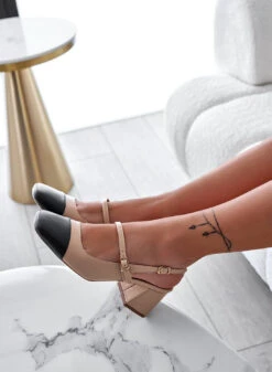 Decolletè Slingback Mary Jane Nude -Negozio al dettaglio Alexoo 6 bfcad258 87fd 40a7 a4b6 91ac5a81e491