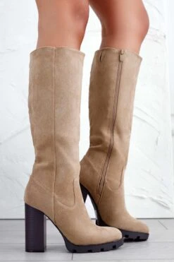 Stivali Fango Scamosciati Con Tacco Alto -Negozio al dettaglio Alexoo 7 0bfcd304 435e 4011 8897 8dfc7be0eed1