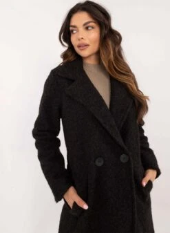 Cappotto Lungo In Lana Neri -Negozio al dettaglio Alexoo 7 3fc1b367 56c1 4509 86df 2ebc9393110f