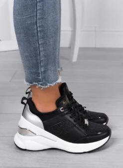 FREYA - Sneakers Nere Alexoo Con Inserti Glitter -Negozio al dettaglio Alexoo 7 88b24776 93dd 4456 babe 1ab604c6068b