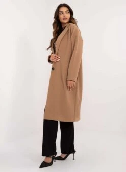 Cappotto Lungo Elegante Fango Con Bottoni -Negozio al dettaglio Alexoo 7 ab195090 c6de 46a3 bf23 d832b6c5c5bf