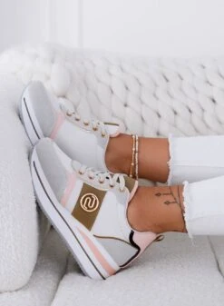 LOPEZ - Sneakers Grigie Con Pannelli A Contrasto Rosa -Negozio al dettaglio Alexoo 8 174c8189 814e 4f47 acf9 baf50b53b6fa