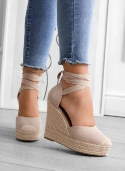 AMBRA - Espadrilles Alexoo Beige Con Zeppa In Corda E Laccio 7 AMBRA - Espadrilles Alexoo Beige Con Zeppa In Corda E Laccio -Negozio al dettaglio Alexoo 8 37bc8f5e ffae 4c12 bc46 c30762163960