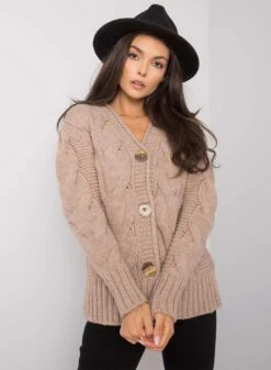 Cardigan Fango In Maglia Con Bottoni -Negozio al dettaglio Alexoo 8 3ce361da 7358 4974 b914 b7de3c4a3601