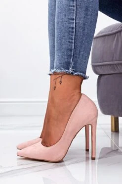 LEXIE - Decolletè Rosa Scamosciate Con Tacco Alto -Negozio al dettaglio Alexoo 8 decollt rosa scamosciate con tacco alto lexie