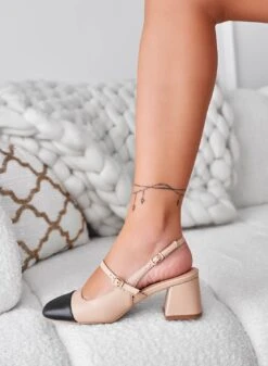 Decolletè Slingback Mary Jane Nude -Negozio al dettaglio Alexoo 9 3c1a77b2 7799 44f0 93f8 a3c602a1d06e