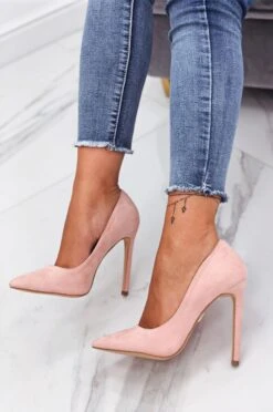 LEXIE - Decolletè Rosa Scamosciate Con Tacco Alto -Negozio al dettaglio Alexoo 9 6 41