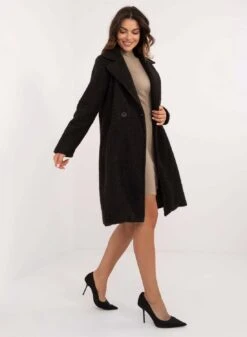 Cappotto Lungo In Lana Neri -Negozio al dettaglio Alexoo 9 a23a3459 1f1b 48dd afad fda3e3cba329
