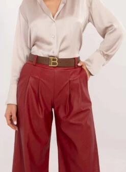 Pantalone Bordeaux In Finta Pelle A Zampa -Negozio al dettaglio Alexoo 9 a75457fb b27e 4637 bf6e 1f0333c1dfd4