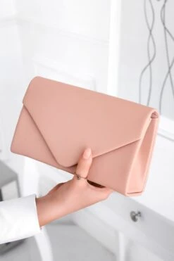 Borsa Pochette B205 Rosa In Finta Pelle