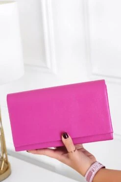 Borsa Pochette Fuxia B211 In Ecopelle