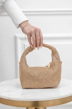 Borsa Pochette Oro Gioiello Con Strass B208