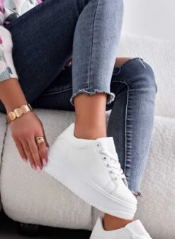 COREEN - Sneakers Bianche Con Lacci