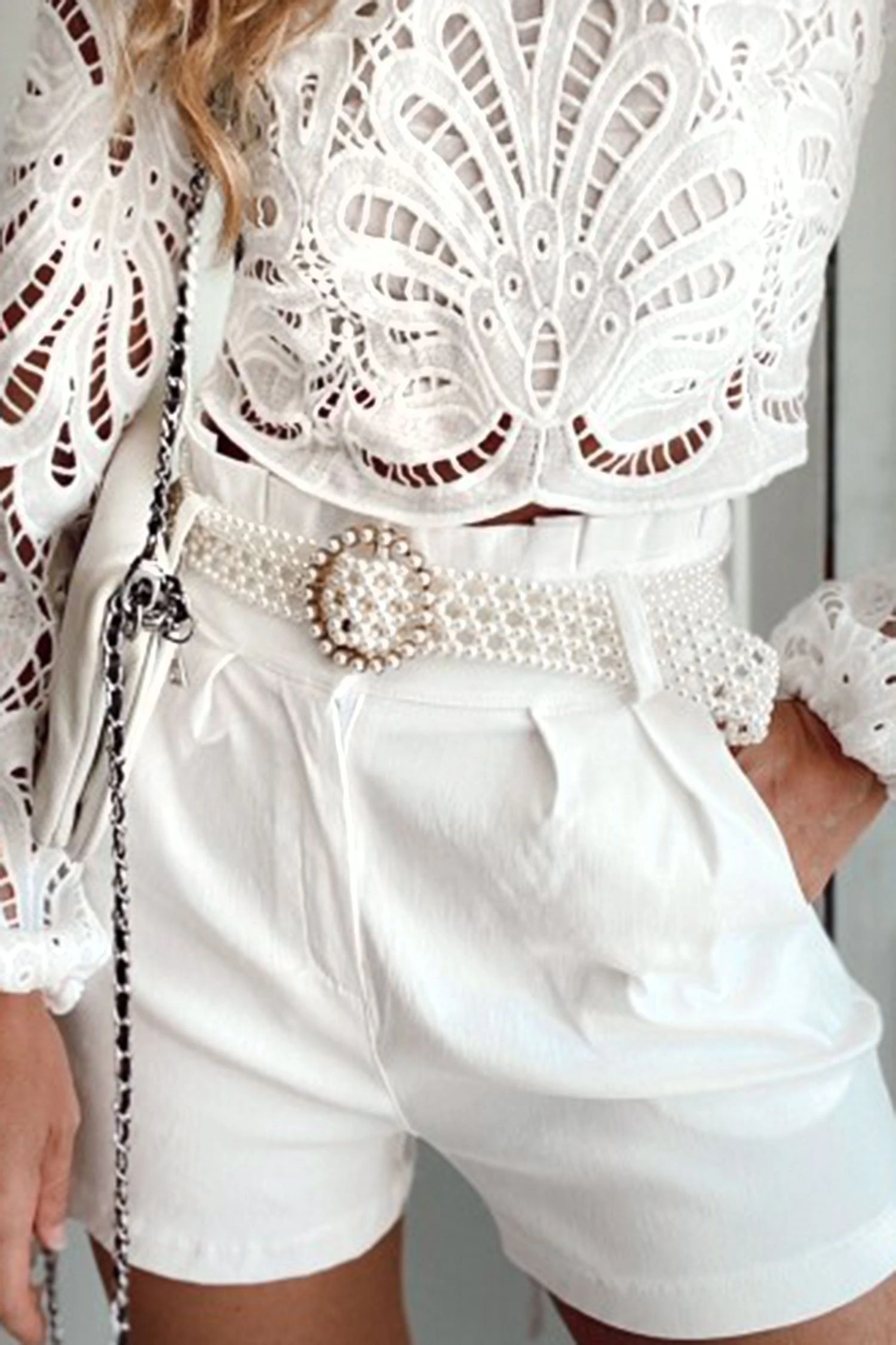 Cintura Bianca In Perle 1 Cintura Bianca In Perle