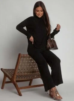 Coordinato Nero In Maglia