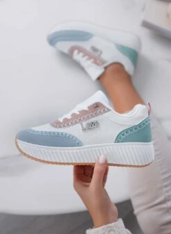 DAVIS - Sneakers Da Donna Con Suola Spessa E Pannelli A Contrasto Multicolor