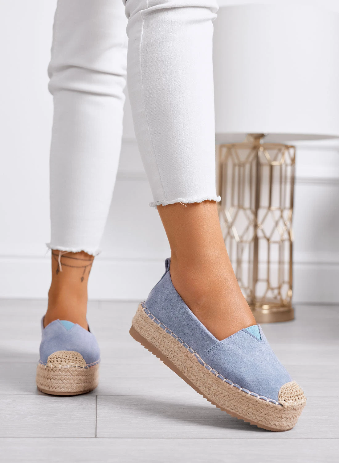 MAGDA - Espadrillas Platform Azzurre Con Punta Crochet E Suola In Corda 1 MAGDA - Espadrillas Platform Azzurre Con Punta Crochet E Suola In Corda