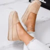 MAGDA - Espadrillas Platform Beige Con Punta Crochet E Suola In Corda