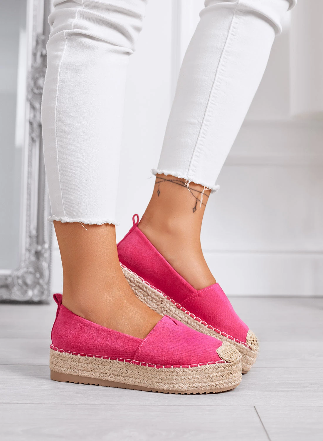 MAGDA - Espadrillas Platform Fuxia Con Punta Crochet E Suola In Corda 1 MAGDA - Espadrillas Platform Fuxia Con Punta Crochet E Suola In Corda