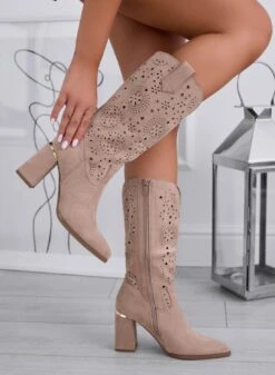 MARIGOLD - Stivali Camperos Fango Traforati Con Tacco Comodo