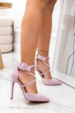 Decolletè Alexoo Viola Scamosciate Con Tacco Alto