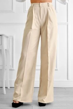 Pantalone Beige A Palazzo