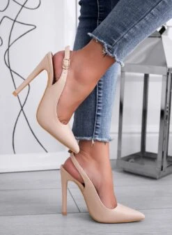 RODEO - Decolletè Beige Slingback Con Tacco