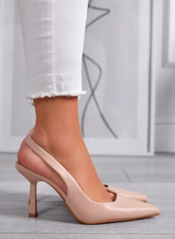 SELINA - Décolleté Beige Slingback Con Tacco 9,5 Cm