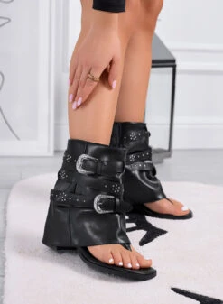 SERAPHINE - Sandali Stivaletti Con Risvolto E Infradito